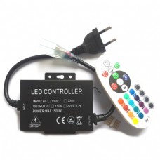 LED Controller - Strip 230V - RGB - RF - 24Keys - 8A - 1500W